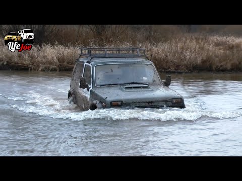 Видео: off road 2021. Выезд Нива на бездорожье. На новом маршруте через броды на Нивах