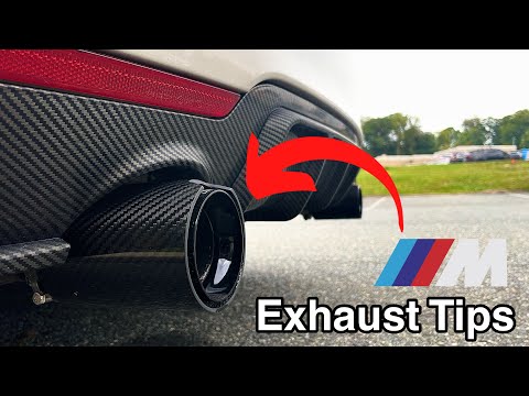 Видео: Установка карбоновой насадки на выхлопную трубу BMW 440i