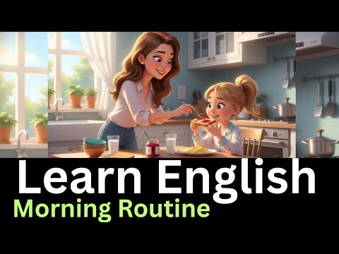 Видео: Утренняя рутина на английском для детей | Изучайте английский с подкастом | Медленный английский |
