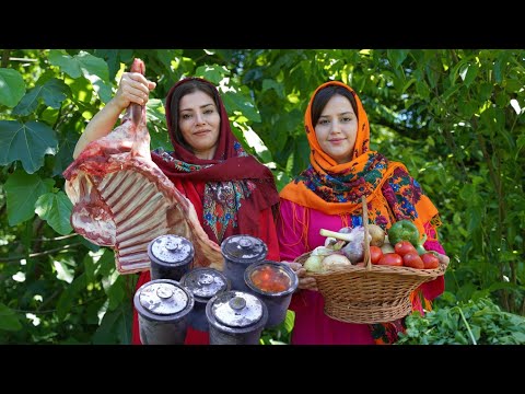 Видео: Дизи Санги! Бульон из бараньей лопатки и ребер в каменном горшочке с горохом ♧ Сельские рецепты