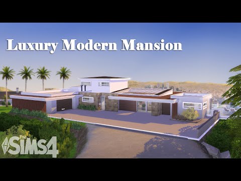 Видео: Роскошный современный особняк | Без СС | Строительство в Симс 4