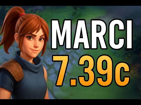 Видео: Добавляю в пул Марси. Marci 7.39c gameplay.