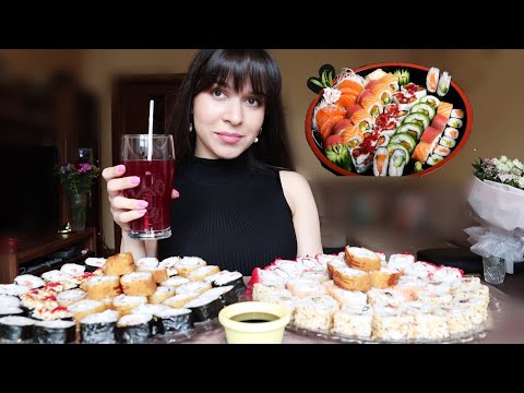 Видео: 100 СУШИ/РОЛЛОВ МУКБАНГ/МНЕ СКОРО СНИМУТ БРЕКЕТЫ! #AskFatima #mukbang
