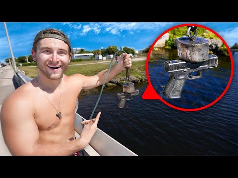 Видео: Эта магнитная рыболовная находка вас шокирует