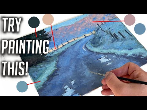 Видео: Если вы новичок в масляной живописи, ПОПРОБУЙТЕ ЭТО!