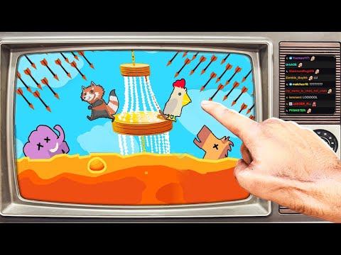 Видео: НАША ЖИЗНЬ В РУКАХ ЗРИТЕЛЕЙ! - Ultimate Chicken Horse