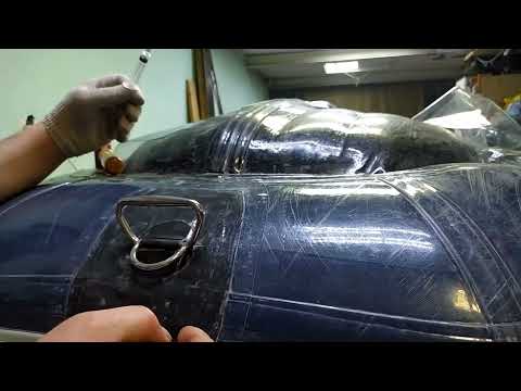 Видео: Изготовления рым ручки ПВХ лодки SOLAR