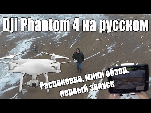 Видео: Мини обзор, первый запуск Dji Phantom 4 на русском