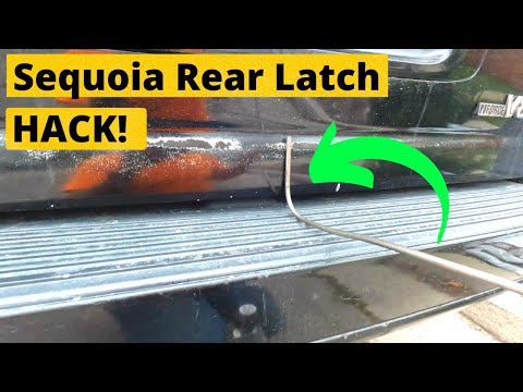 Видео: 2001-2007 Sequoia 1-го поколения, задняя защелка, HACK