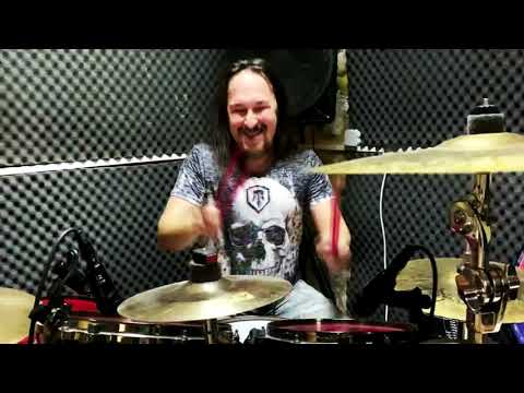 Видео: Ария  Кровь за Кровь drum cover ( acoustic solo)