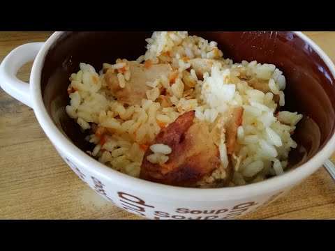 Видео: АСМР ИТИНГ 😋 РИС С МЯСОМ 🥩 И ГРИБОЧКАМИ 🍄