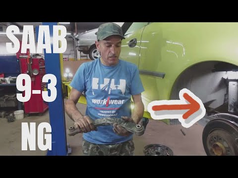Видео: Как заменить задний верхний рычаг подвески SAAB 9-3 2003-2012 FWD