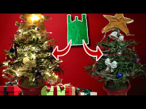 Видео: Как сделать елку из полиэтиленового пакета | ремесленные идеи