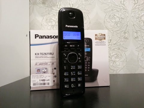 Видео: Panasonic KX TG1611RUH распаковка и обзор