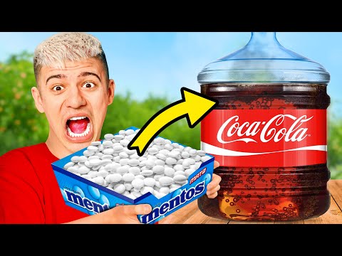 Видео: Эксперимент: Кока-Кола и Ментос