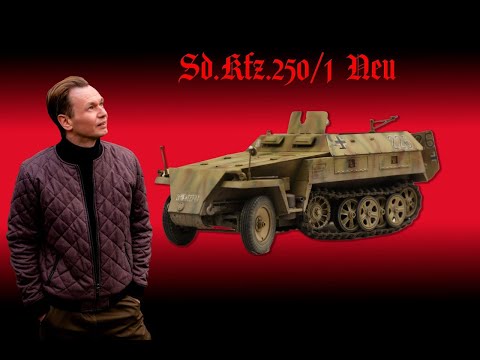Видео: Бронетранспортер Sd.kfz 250 neu от Dragon - сборка, доработка. Модель 1:35