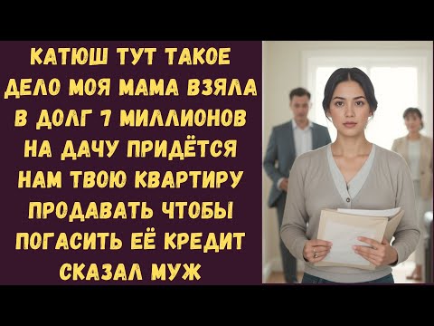 Видео: Катюш тут такое дело моя мама взяла в долг 7 миллионов на дачу Придётся нам твою квартиру продавать