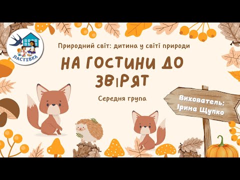 Видео: Природний світ: дитина у світі природи. Тема. На гостини до звірят. Середня група