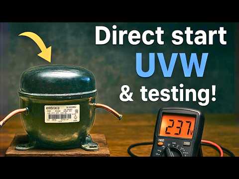 Видео: Прямой запуск инверторного компрессора холодильника и тестирование UVW