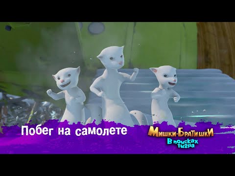Видео: Мишки-Братишки.В поисках тигра-Серия 51 - Побег на самолете - Продолжение Медведи-соседи