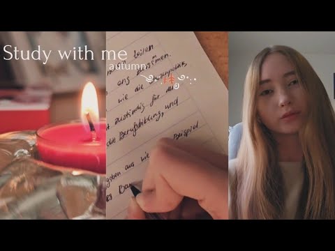 Видео: 🍂 Study With Me | Осеннее уютное настроение для учебы и концентрации
