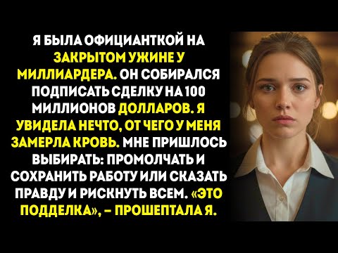 Видео: Я была всего лишь официанткой, но знала, что «бесценный» документ миллиардера был подделкой