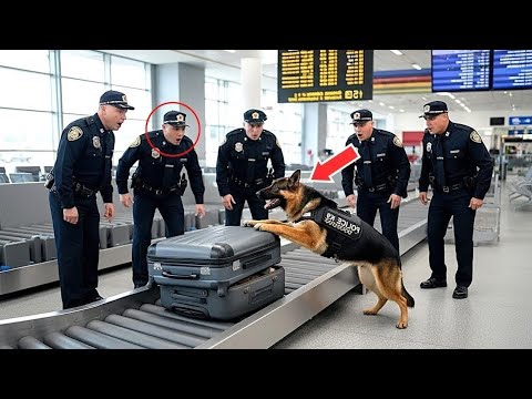 Видео: Полицейская собака укусила чемодан в аэропорту — через несколько секунд весь аэропорт замер!