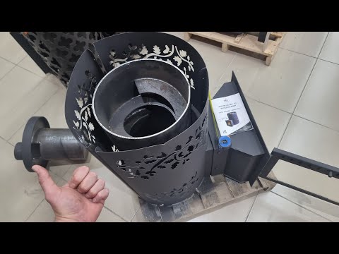 Видео: Дубрава НМК Сибирь. Современная банная печь с дожигом, завихрителем и ТОЛСТАЯ! ОБЗОР!