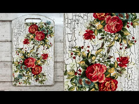 Видео: Декор. Декупаж.Кракелюр. Decor. Decoupage.Craquelure.