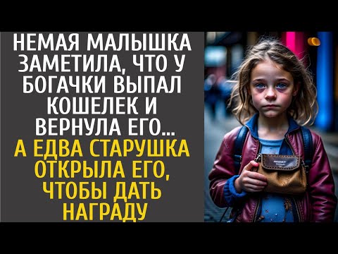 Видео: Немая малышка заметила, что у богачки выпал кошелек и вернула… А едва открыв его, чтобы дать награду