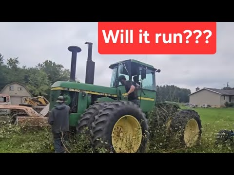 Видео: Нашёл дедушкин John Deere 8640, стоящий у забора. Заведём ли мы его???