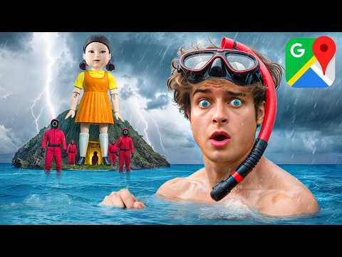 Видео: Выживание в локациях Squid Game на Google Maps!