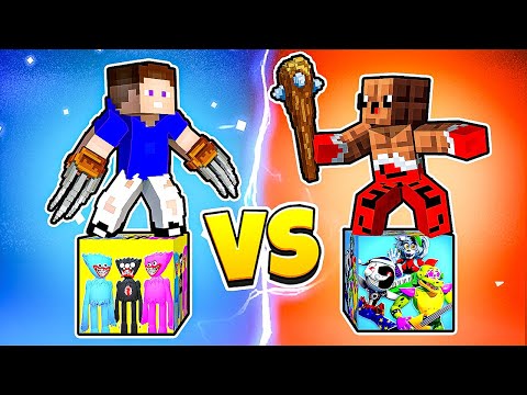 Видео: 😱 СТРАШНАЯ БИТВА: Аниматроники FNAF Лаки Блок vs Хаги Ваги Poppy PlayTime ЛакиБлок в Майнкрафт !