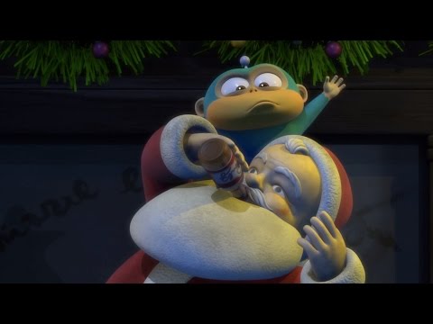 Видео: Обезьянки из космоса (Alien Monkeys) - Танец Деда Мороза (7 серия)  /