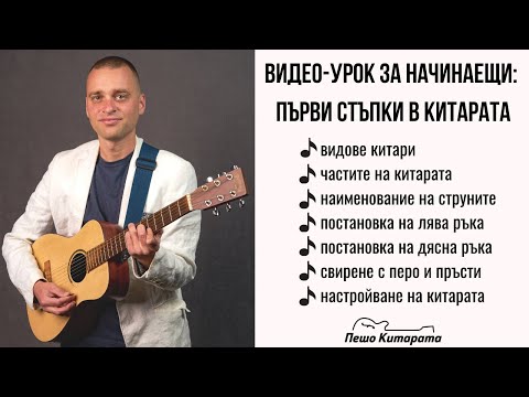 Видео: 🎸Урок по Китара за Начинаещи: Първи Стъпки