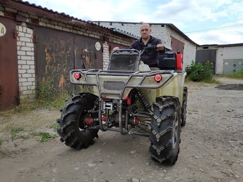 Видео: Самодельный квадроцикл с АКПП. Последние доработки перед покраской.