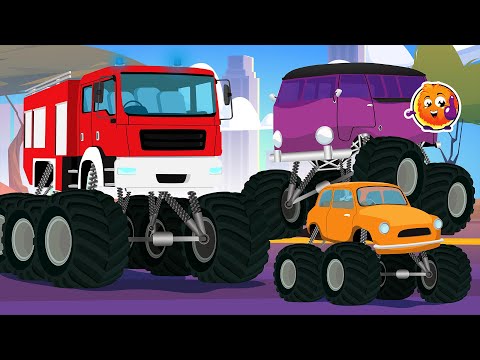 Видео: Виды монстр траков для детей | Учимся считать