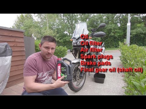 Видео: Полное обслуживание XT1200Z (включая колодки и свечи)
