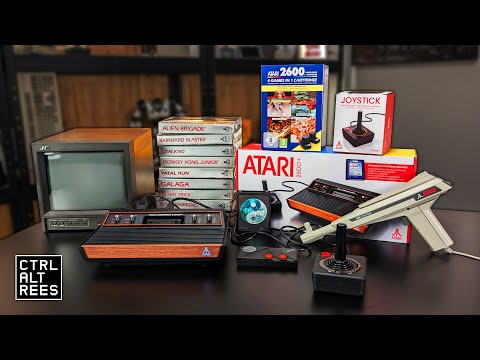 Видео: Новый Atari 2600+ Ultimate Test — ЭЛТ, игры PAL 7800, 2-кнопочный контроллер, флеш-картриджи и св...