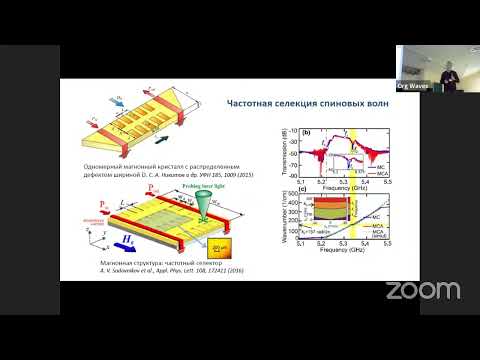 Видео: Логунов М.В. "Спиновые текстуры в спин-волновой электронике и наномагнонике" 06/06/2022
