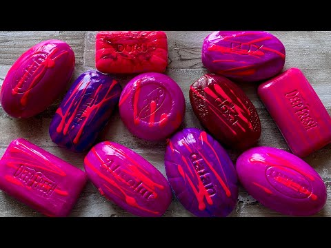 Видео: ASMR SOAP| Cutting colored soaр | Soap Carving| Резка крашенного мыла