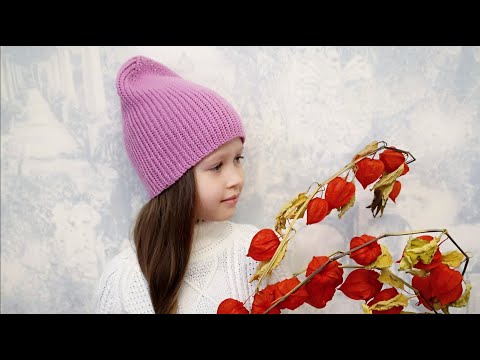 Видео: Шапка крючком для всей семьи//Теплая шапка крючком//Crochet hat