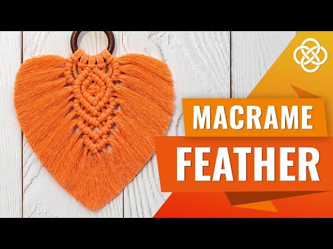 Видео: Перо с кольцом в технике макраме | Macrame DIY | Урок макраме