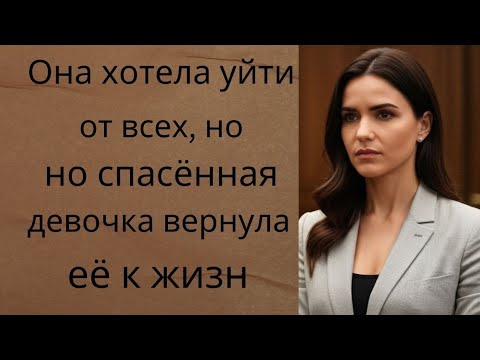 Видео: «Она хотела уйти от всех, но спасённая девочка вернула её к жизн....