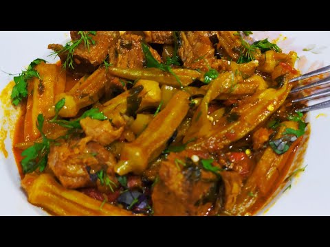 Видео: Հայկական խոհանոցի համեստ համեղություններից / #Բամիայով ամառային ճաշ/ #Бамия / #Okra