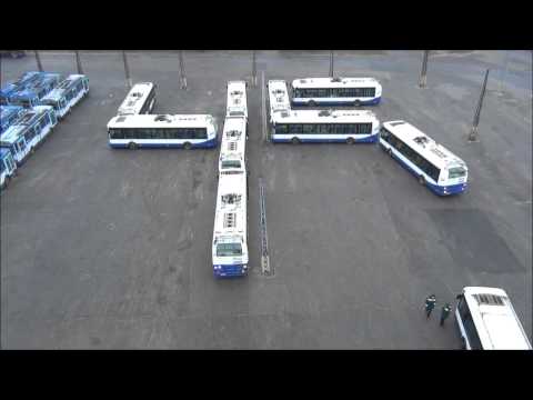 Видео: Троллейбусный парк №2, г.Рига 2013г