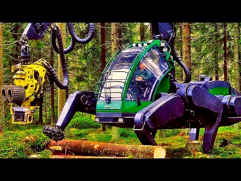 Видео: НЕВЕРОЯТНАЯ техника харвестер