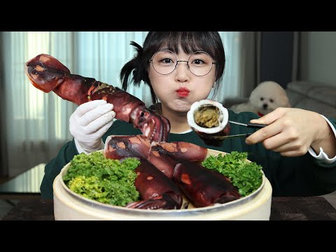 Видео: целый кальмар на пару🦑| Mukbang Asmr