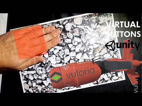 Видео: Разработка AR приложения с виртуальными кнопками | Virtual buttons Vuforia AR app Android & Unity