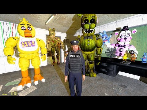 Видео: АНИМАТРОНИКИ ИСПУГАЛИСЬ ОХРАННИКА FNAF 3 COOP ГАРРИС МОД ► Garry's Mod